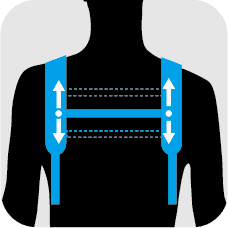 sliding chest belt